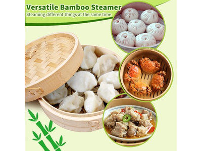 Dämpfer Dim Sum Bambus 10 Bambus-Dämpfkorb