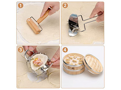 Streamer Dämpfer Kocher Bambus-Dämpfkorb