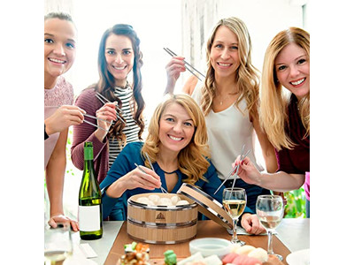 Streamer Dämpfer Kocher Bambus-Dämpfkorb